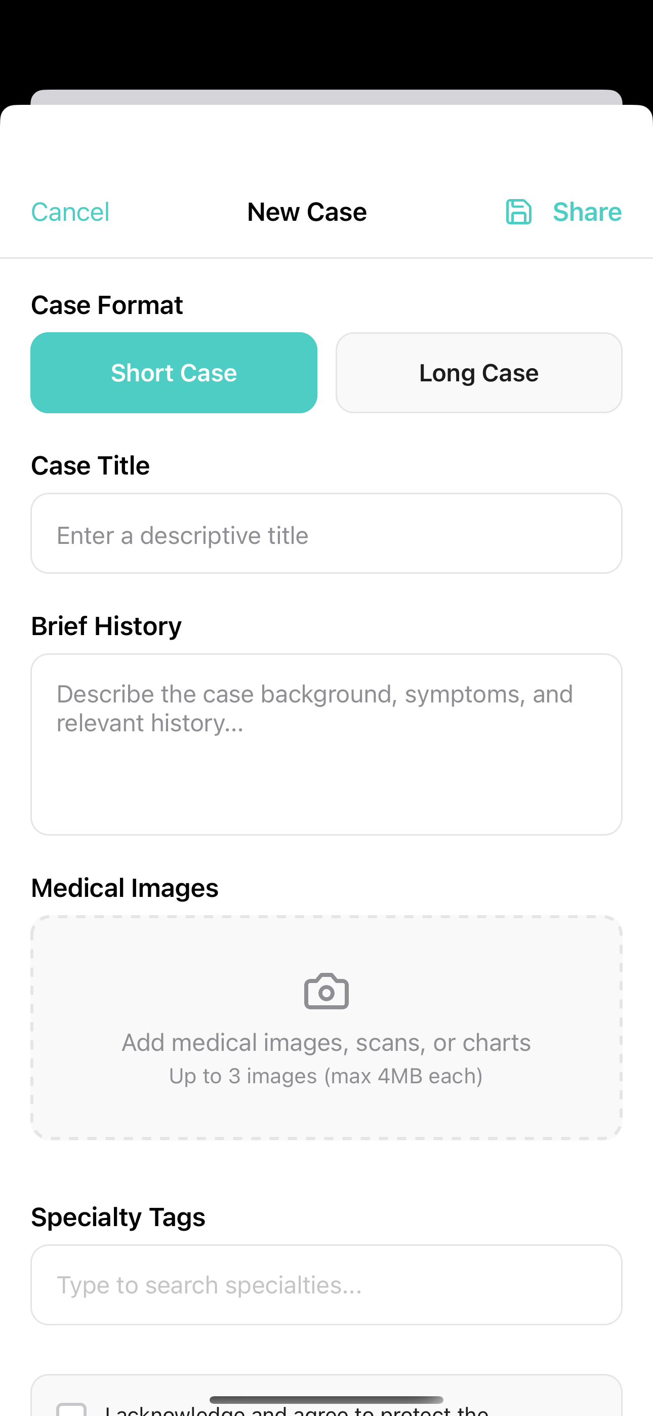 SeKondly case creation