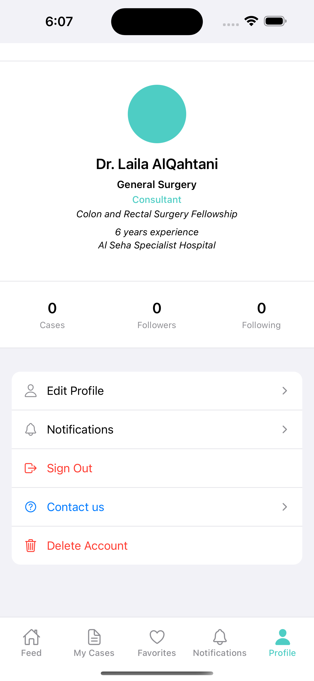 SeKondly user profile